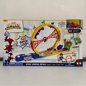 Marvel Spidey and His Amazing Friends Amazing Metals Super Loop Track Set-New